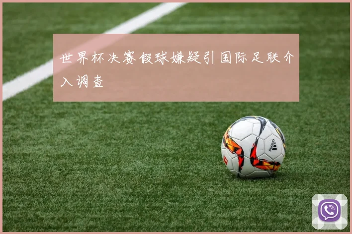 世界杯决赛假球嫌疑引国际足联介入调查